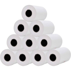 Rollos de papel térmico 57x55x12mm Pack-10