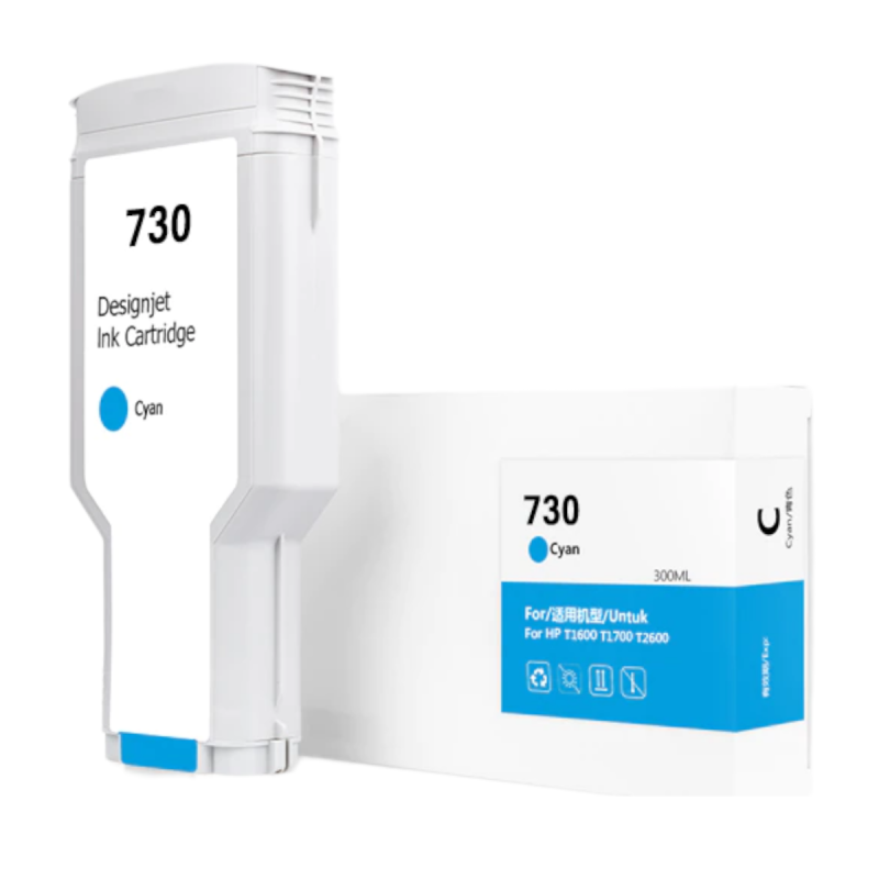 HP P2V68A / HP730 cian cartucho de tinta compatible