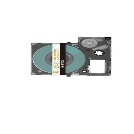 Epson C53S672098 (LK-6TKN) transparente-oro 24mm*9m etiquetas metálico compatibles