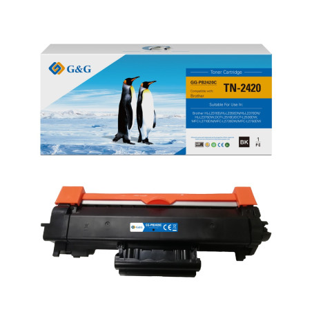 Toner TN2420 / TN2410 G&G compatible alternativo a Brother TN-2420