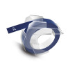 Dymo S0898140 cinta 3D 9mm compatible (blanco sobre azul)