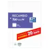 100430211 OXFORD RECAMBIO PAQUETE A4 80H + 20H GRATIS PAUTA 3