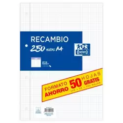 400207629 OXFORD RECAMBIO PAQUETE A4 200H + 50H GRATIS 4X4 CON MARGEN