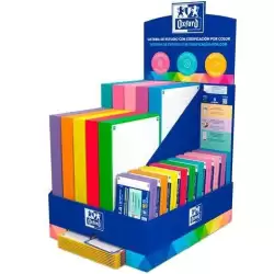 400208166 OXFORD FLASHCARDS EXPOSITOR 20 PAQ. A5 + 40 PAQ. A7 COLORES SURTIDOS