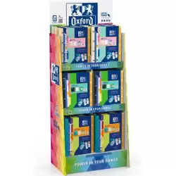 400188120 OXFORD EXPOSITOR DE CARTÓN 60X40X140CM PARA PACK EUROPEANBINDER 1/4 VACÍO