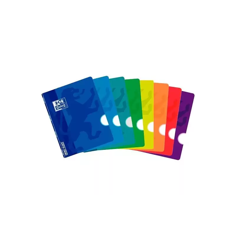 400061067 OXFORD LIBRETA GRAPADA OPENFLEX A4 80H LISO TAPA PLÁSTICO COLORES SURTIDOS