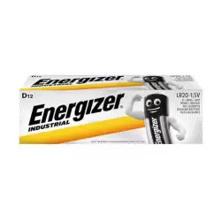 ENEINDLR20C12 ENERGIZER PILA INDUSTRIAL ALCALINAS - LR20 - PACK 12 UDS