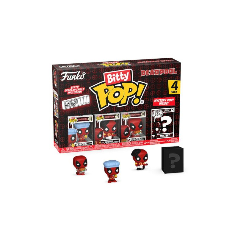 BITTY POP Deadpool Baño - 4 Figuras - 889698849609