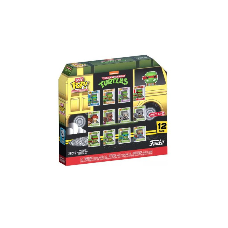 BITTY POP Las Tortugas Ninja Adolescentes Mutantes - 12 Figuras - 889698859233