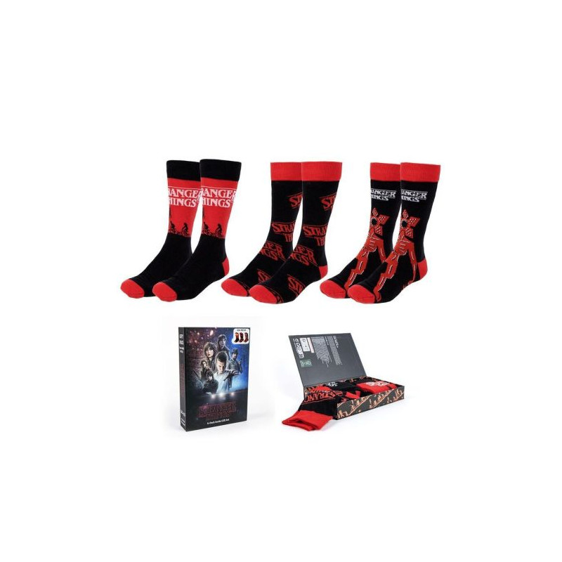 Set 3 Calcetines CERDÁ 18445484456513 - Stranger Things · Adulto