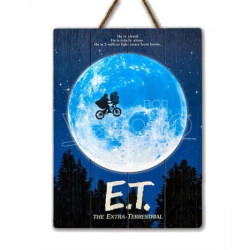 Cartel de Madera WOODART - E.T El Extraterrestre · Ingles