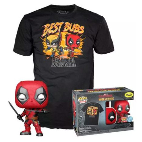 FUNKO POP + Camiseta Deadpool M - 889698817332