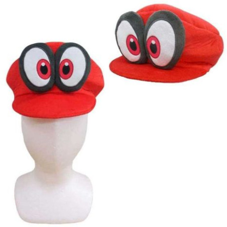 Gorra de Peluche NINTENDO - 25cm · Super Mario