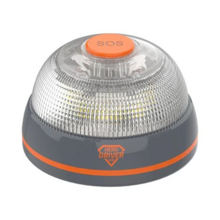 Luz de Emergencia para Coche HERO DRIVER LED V16 - Señalización Homologada Conectada a la DGT con Geolocalización