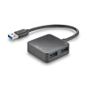 HUB USB 3.0 4xUSB 3.0 - 0.18m · Negro