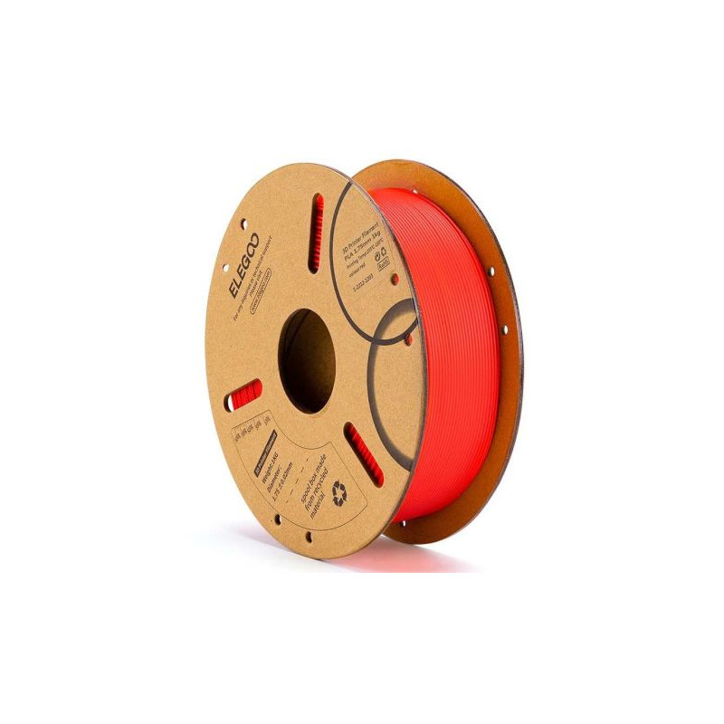 Filamento ELEGOO PLA 1.75mm 1Kg Rojo- ELEGOO-PLA-RED