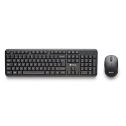 Pack Inalámbrico Silencioso NGS Harmonykit - Teclado y Ratón · Negro