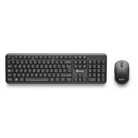 Pack Inalámbrico Silencioso NGS Harmonykit - Teclado y Ratón · Negro
