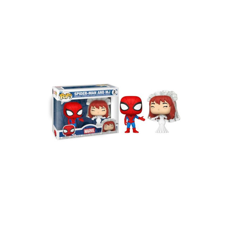 Pack 2 FUNKO POP Spider-Man con MJ - Marvel - 889698902977