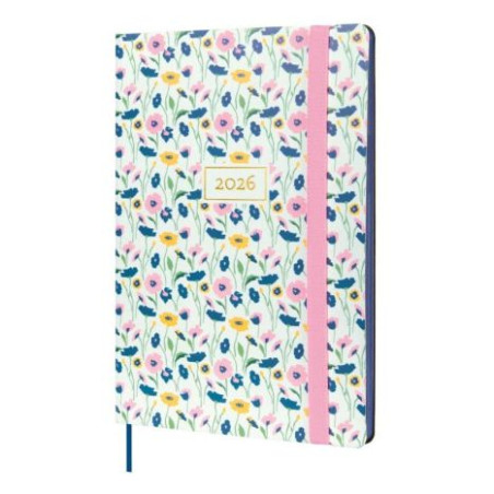 Agenda Anual 2026 FINOCAM 883540426 - A5 · Día página · Flores