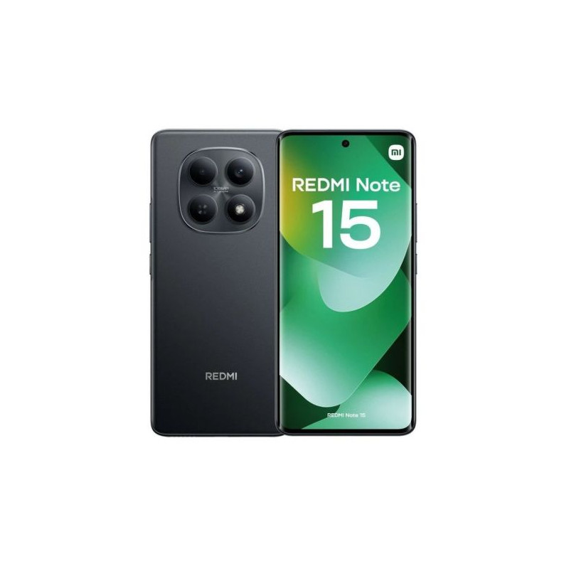 Smartphone XIAOMI Redmi Note 15 MZB0M89EU - Helio G100 Ultra · 6.77 FHD+ · 8GB · 256GB · HyperOS 2 · Negro