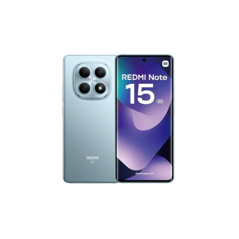 Smartphone XIAOMI Redmi Note 15 MZB0LWKEU - 5G · Snapdragon 6 · 6.77 FHD+ · 8GB · 256GB · HyperOS 2 · Azul Glaciar