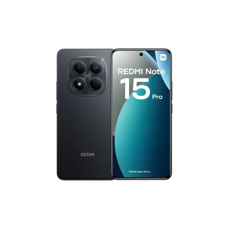Smartphone XIAOMI Redmi Note 15 Pro MZB0LYMEU - Helio G200-Ultra · 6.77 FHD+ · 8GB · 256GB · HyperOS 2 · Negro