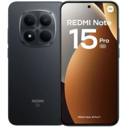 Smartphone XIAOMI Redmi Note 15 Pro MZB0M1GEU - 5G · Dimensity 7400-Ultra · 6.83 AMOLED · 12GB · 512GB · HyperOS 2 · Negro