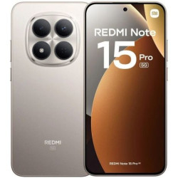 Smartphone XIAOMI Redmi Note 15 Pro MZB0LZLEU - 5G · Dimensity 7400-Ultra · 6.83 AMOLED · 8GB · 256GB · HyperOS 2 · Titanio