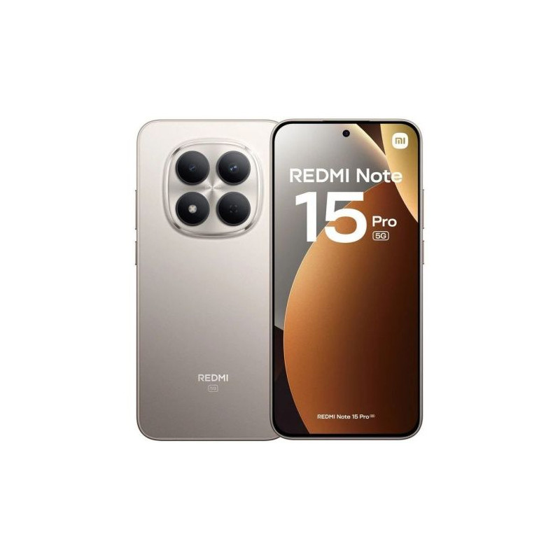 Smartphone XIAOMI Redmi Note 15 Pro MZB0LZLEU - 5G · Dimensity 7400-Ultra · 6.83 AMOLED · 8GB · 256GB · HyperOS 2 · Titanio
