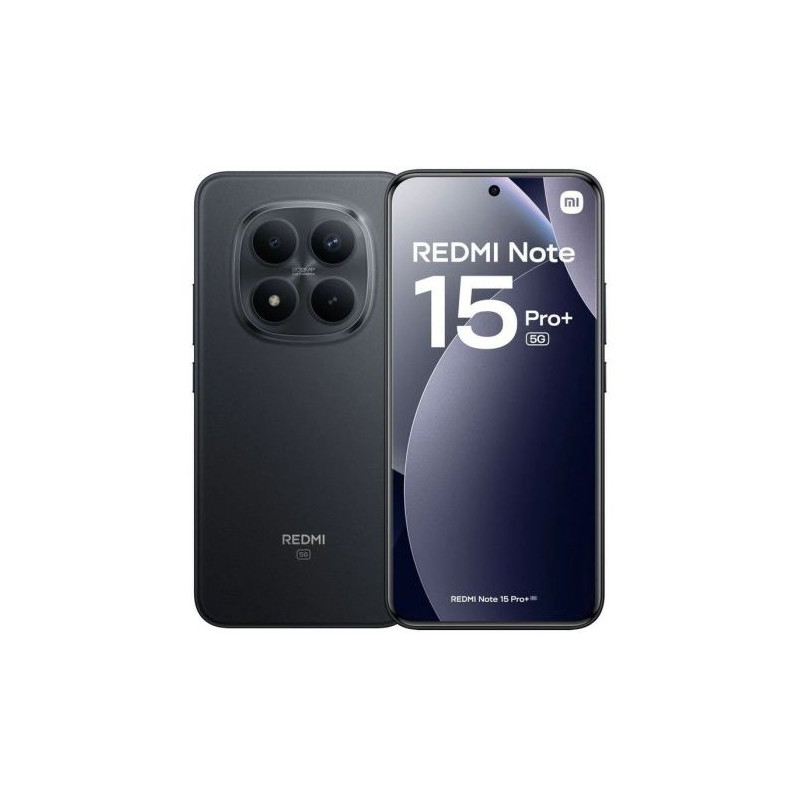 Smartphone XIAOMI Redmi Note 15 Pro Plus MZB0MI4EU - 5G · Snapdragon 7s Gen2 · 6.83 AMOLED · 8GB · 256GB · HyperOS 2 · Negro
