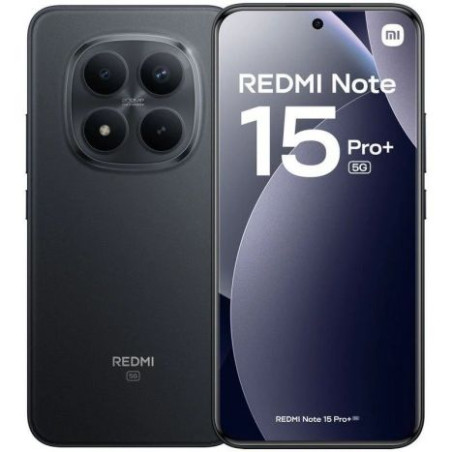 Smartphone XIAOMI Redmi Note 15 Pro Plus MZB0MI4EU - 5G · Snapdragon 7s Gen2 · 6.83 AMOLED · 8GB · 256GB · HyperOS 2 · Negro