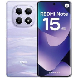Smartphone XIAOMI Redmi Note 15 MZB0LWFEU - 5G · Snapdragon 6 Gen3 · 6.77 AMOLED · 8GB · 256GB · HyperOS 2 · Púrupura