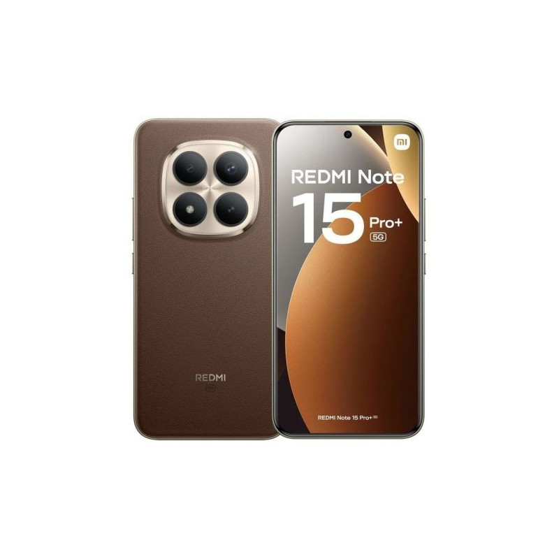 Smartphone XIAOMI Redmi Note 15 Pro Plus MZB0MIGEU - 5G · Snapdragon 7s Gen · 6.83 AMOLED · 8GB · 256GB · HyperOS 2 · Café Moca