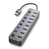 HUB USB 3.0 8xUSB 3.2 - 0.18m · Negro