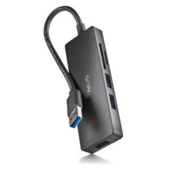 HUB USB 3.0 2xUSB 3.0 1xSD 1xMicro SD - 0.19m · Negro