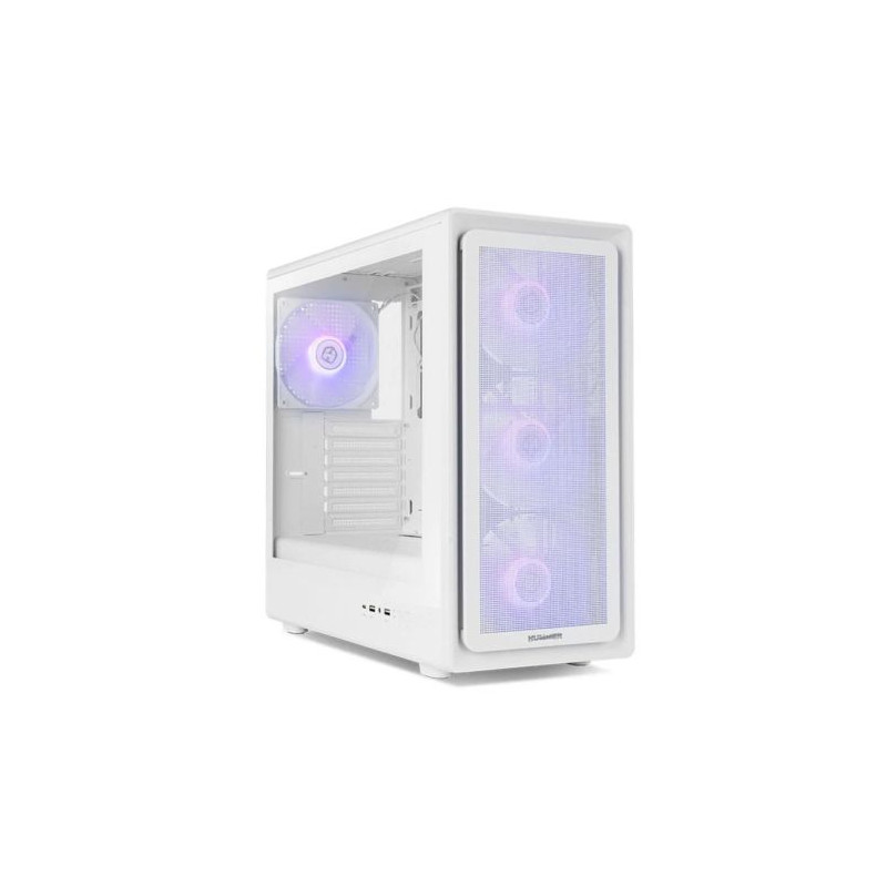 Caja Semitorre NOX Hummer AERO - ATX · 3.5 · 2.5 · USB 3.2 · Blanco