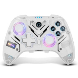 Mando Gaming KROM Krystal - USB Tipo C · BT 5.0 · Android/Nintendo Switch/PC · Blanco