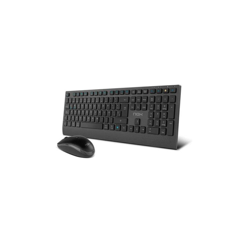 Pack Inalámbrico NOX Lite Duo - Teclado y Ratón · Negro