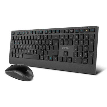 Pack Inalámbrico NOX Lite Duo - Teclado y Ratón · Negro