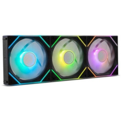 Pack 3 Ventilador PC Suplementario NOX Hummer Pro Link - ARGB · Negro