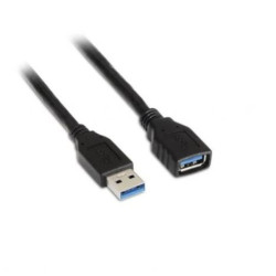 Cable USB 3.0 Tipo A/M a USB Tipo A/H - 2m · Negro