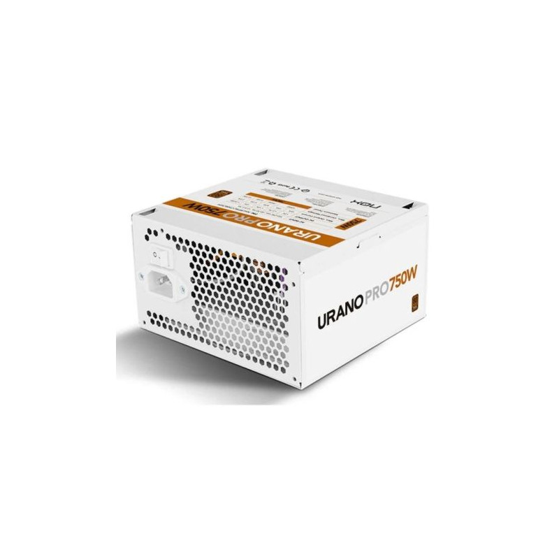 Fuente de Alimentación NOX Urano Pro - 750W · Ventilador 120mm · ATX · 80 Plus Bronce · Blanco