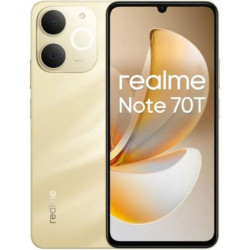 Smartphone REALME Note 70T - Unisoc T7250 · 6.74 HD+ · 4GB · 128GB · Android 15 · Dorado