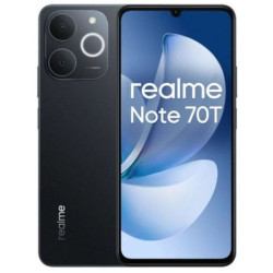 Smartphone REALME Note 70T - Unisoc T7250 · 6.74 HD+ · 4GB · 128GB · Android 15 · Negro