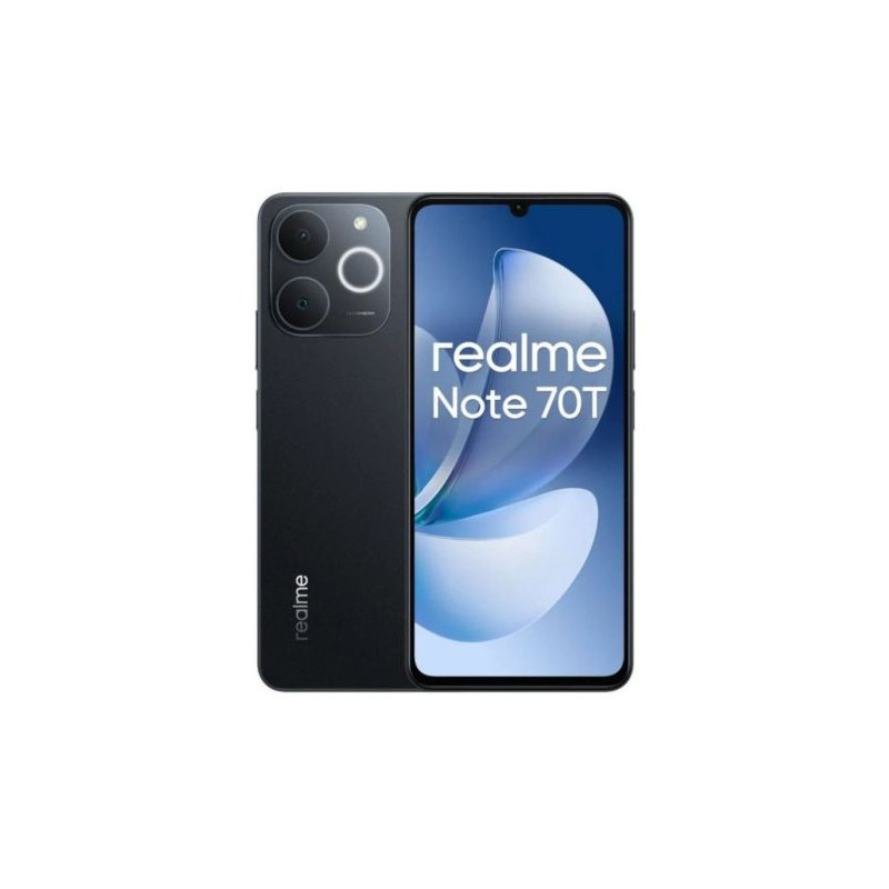 Smartphone REALME Note 70T - Unisoc T7250 · 6.74 HD+ · 4GB · 128GB · Android 15 · Negro
