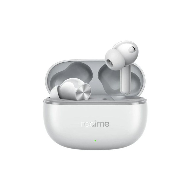 Auriculares Inalámbricos REALME Buds T200 Lite - Microfono · Estuche de Carga · Blanco