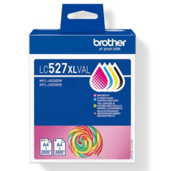 Pack 4 Cartuchos  Originales BROTHER LC527XL BK+C+M+Y - LC527XLVAL [PAG-30000]