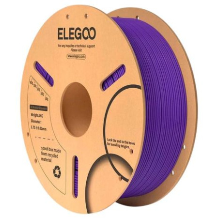 Filamento ELEGOO PLA FDM 1.75mm 1Kg Púrpura - ELEGOO-PLA-PURPLE