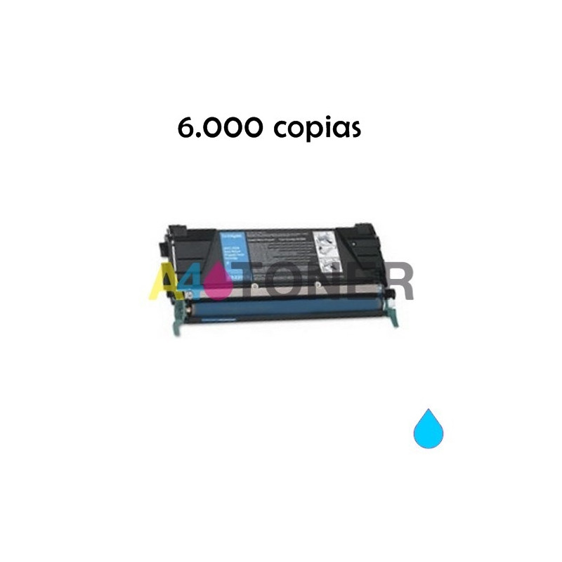Toner compatible C734 / C736 / X734 / X736 / X738 cyan alternativo a Lexmark C734A1CG